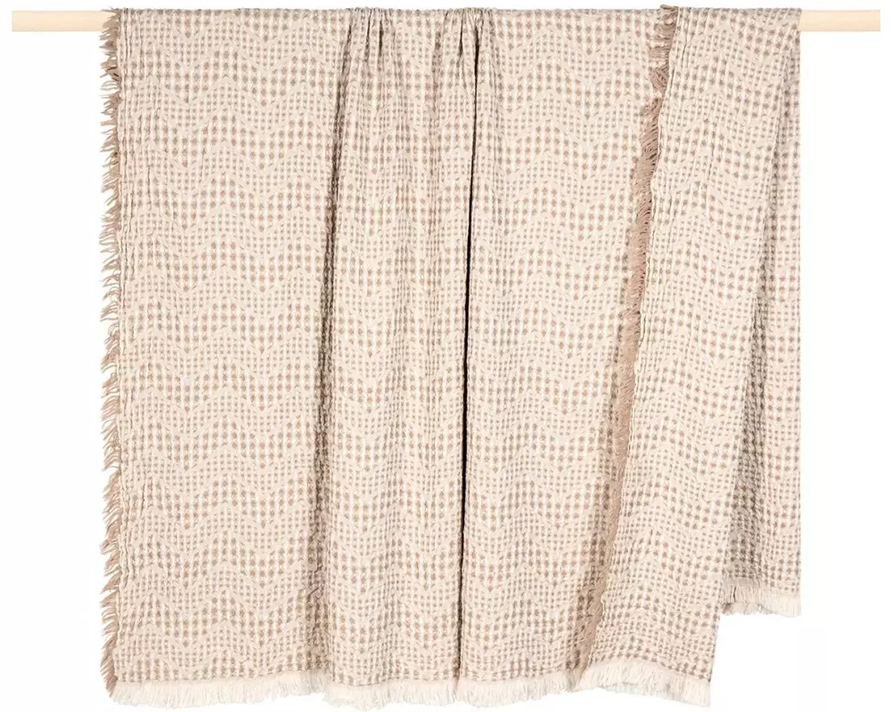 pad Decke Waffle 130 x 170 cm, Sand