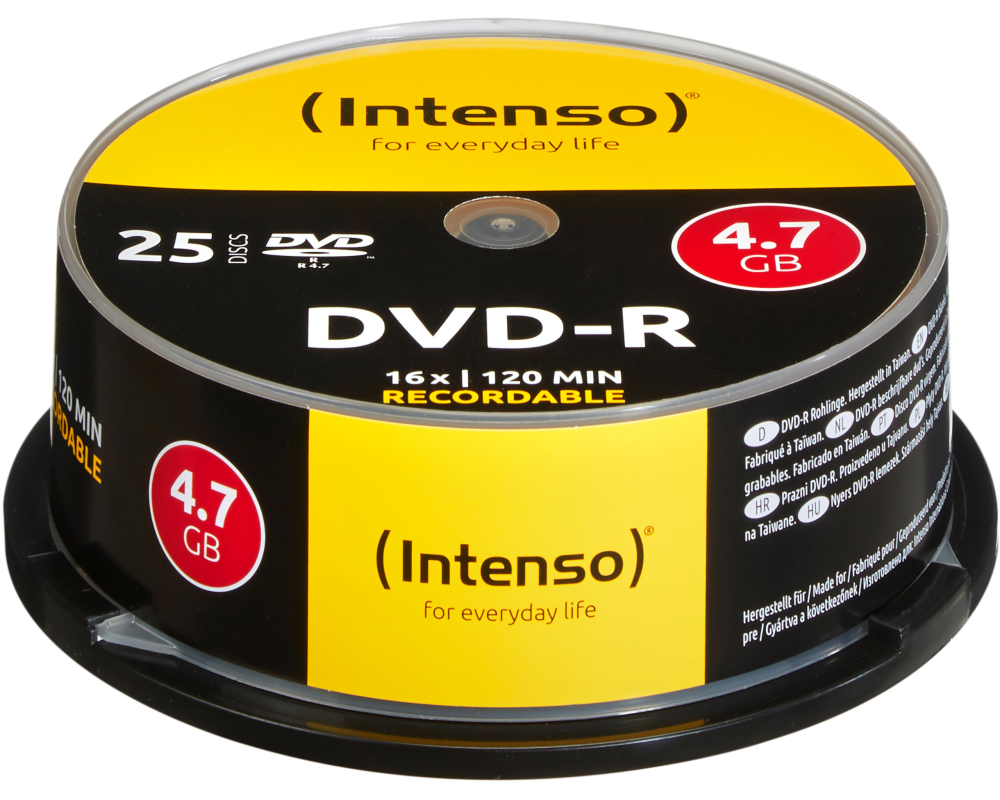 INTENSO DVD-R Cake Box 4.7GB 4101154 16X 25 Pcs