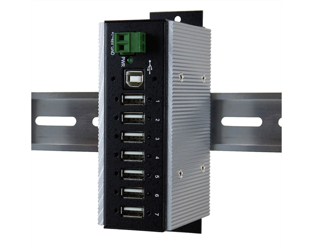 EXSYS EX-1177HMVS-WT 7 Port USB 2.0 HUB 15KV Surge Protection