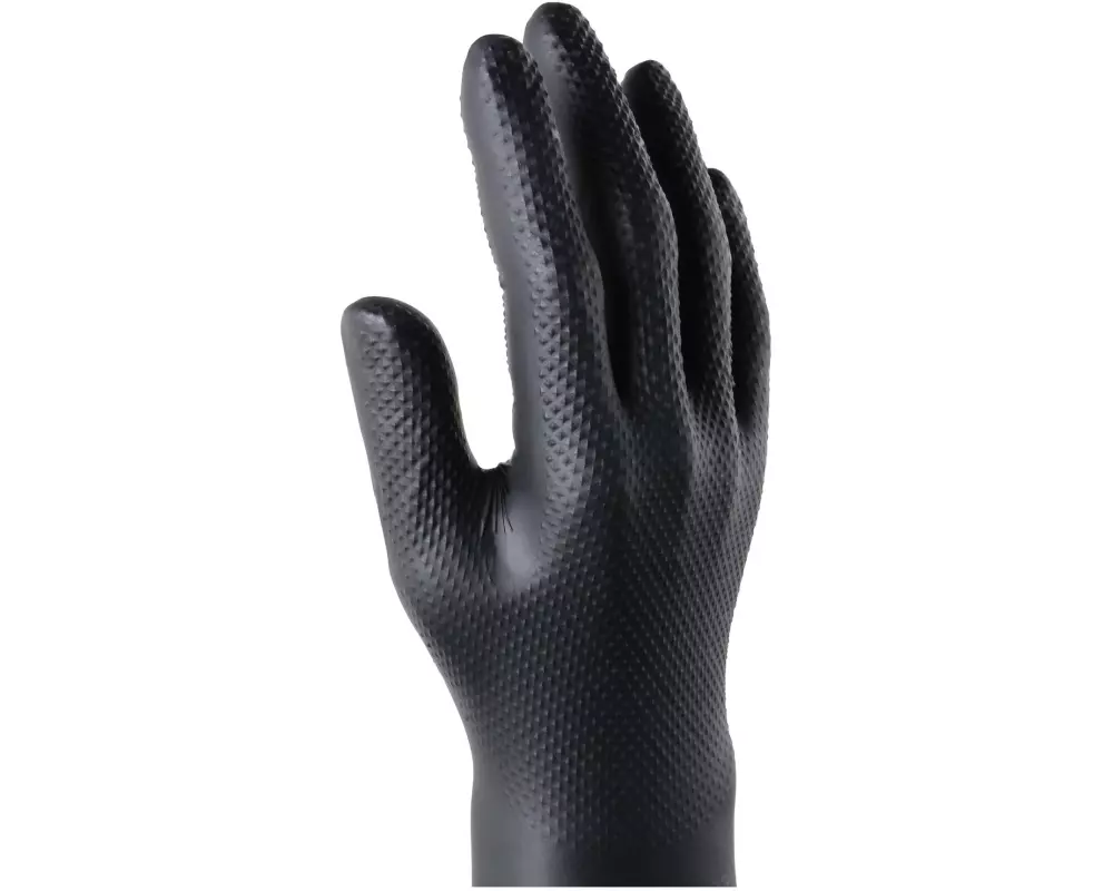 BoldMax Einweghandschuh Max Grip Nitril, XXL, Schwarz, 50 Stück