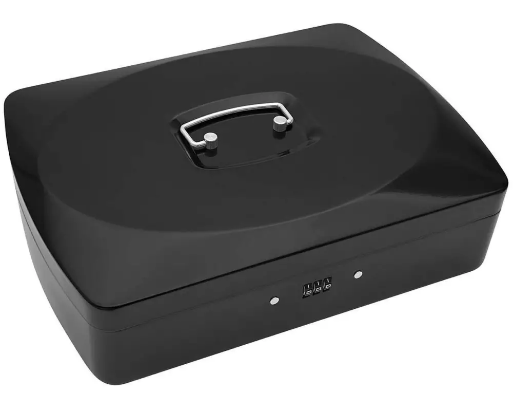 WEDO Geldkassette A4 9 Fächer, Schwarz