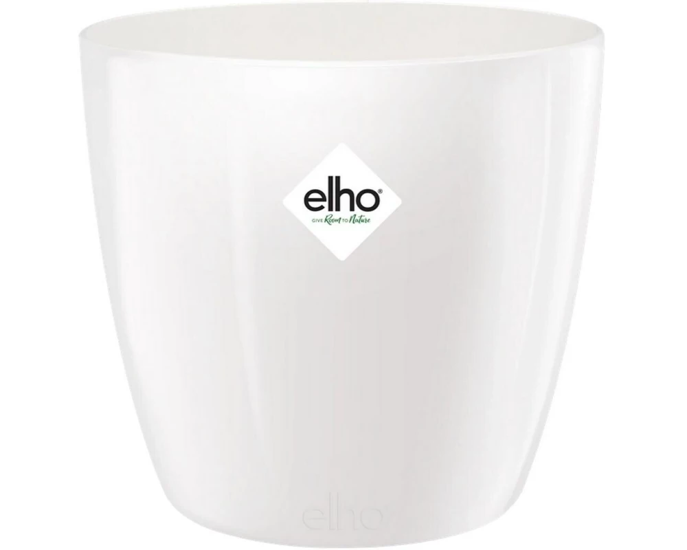 Elho Blumentopf Brussels Diamond rund 3.3 l, Weiss