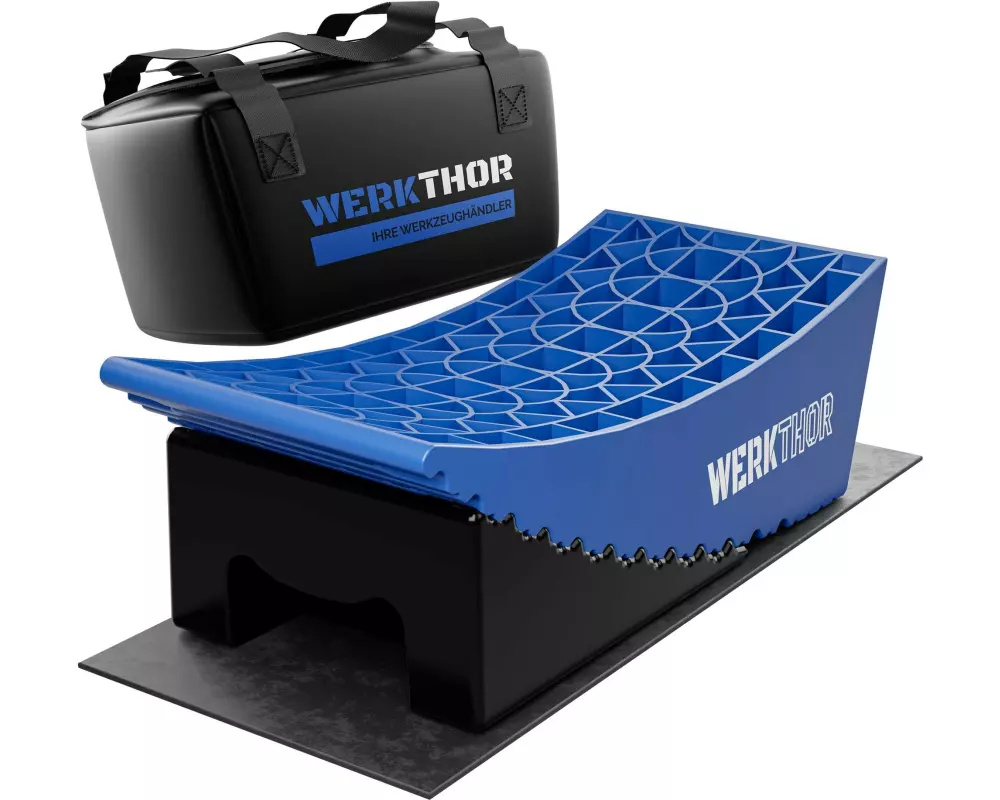 Werkthor Stufenlose Auffahrkeile 2er Set, Blau