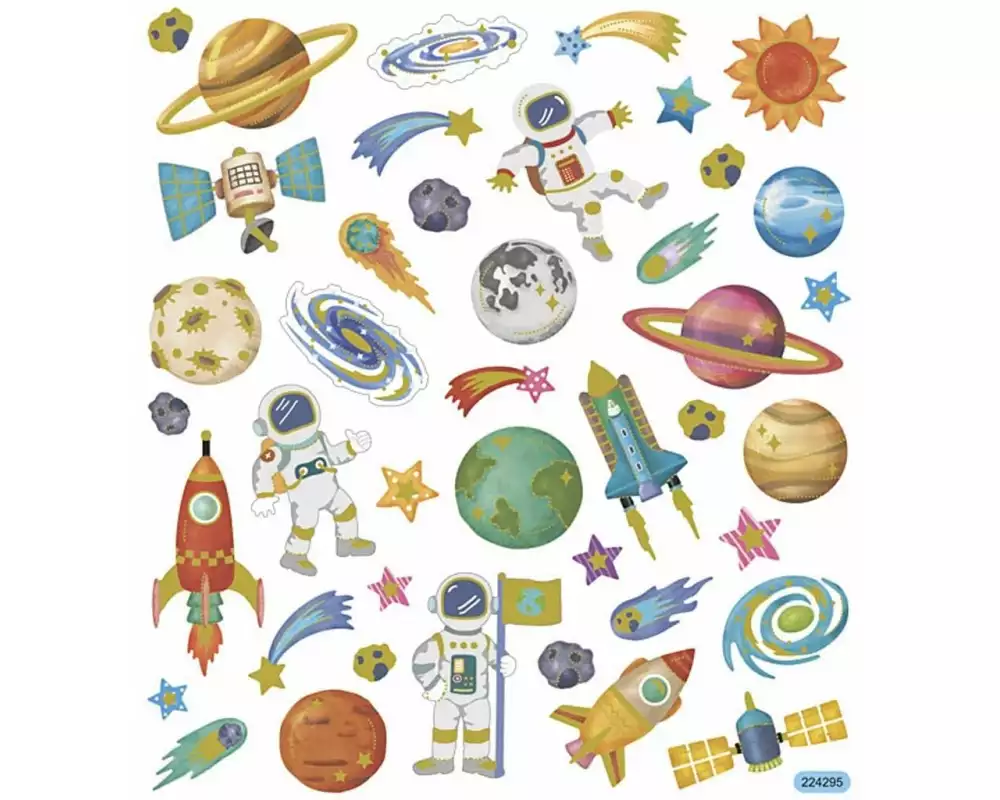 Creativ Company Motivsticker Weltraum 1 Blatt