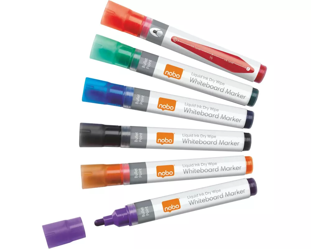 Nobo Liquid Ink 6 Stück, Mehrfarbig