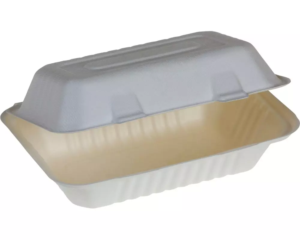 belesse nature Menübox Zuckerrohr weiss 50 Stück