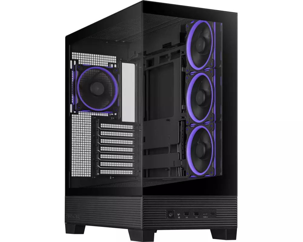 ASUS PC-Gehäuse A31 Plus TG ARGB Schwarz