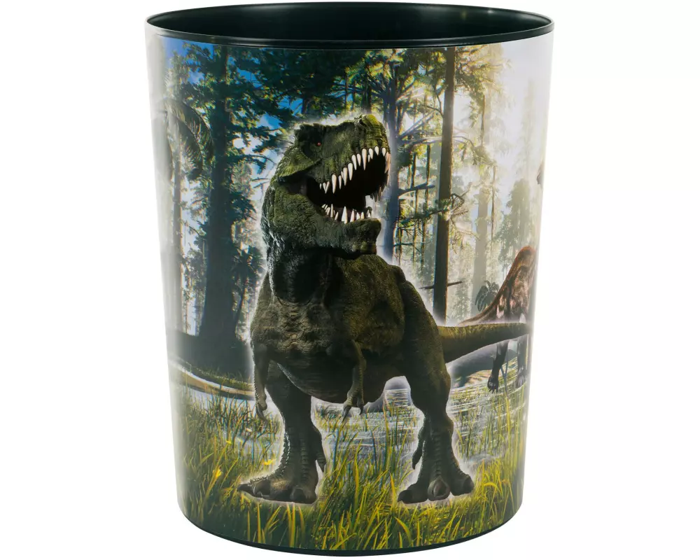 Goldbuch Papierkorb T-Rex 10 l, Schwarz; Pink; Blau