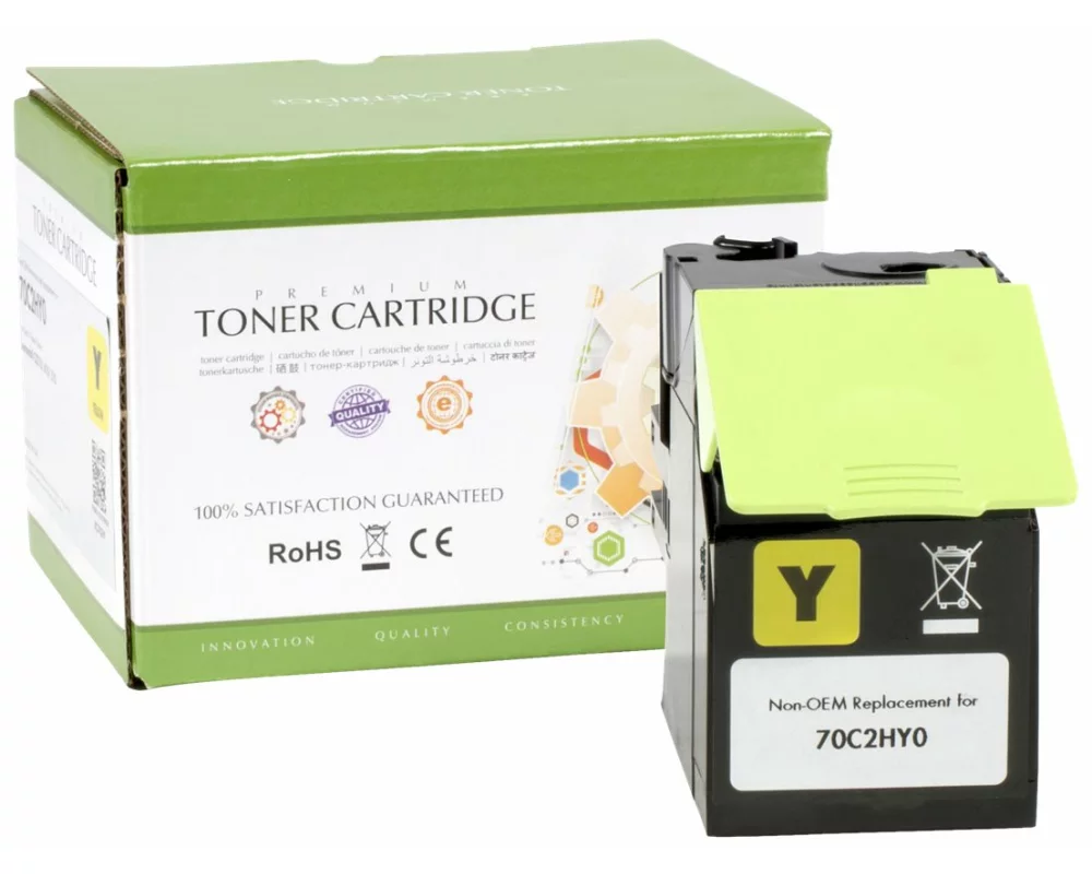 STATIC Toner cartridge compatible with Lexmark 70C2HY0 yellow compatible 3.000 pages