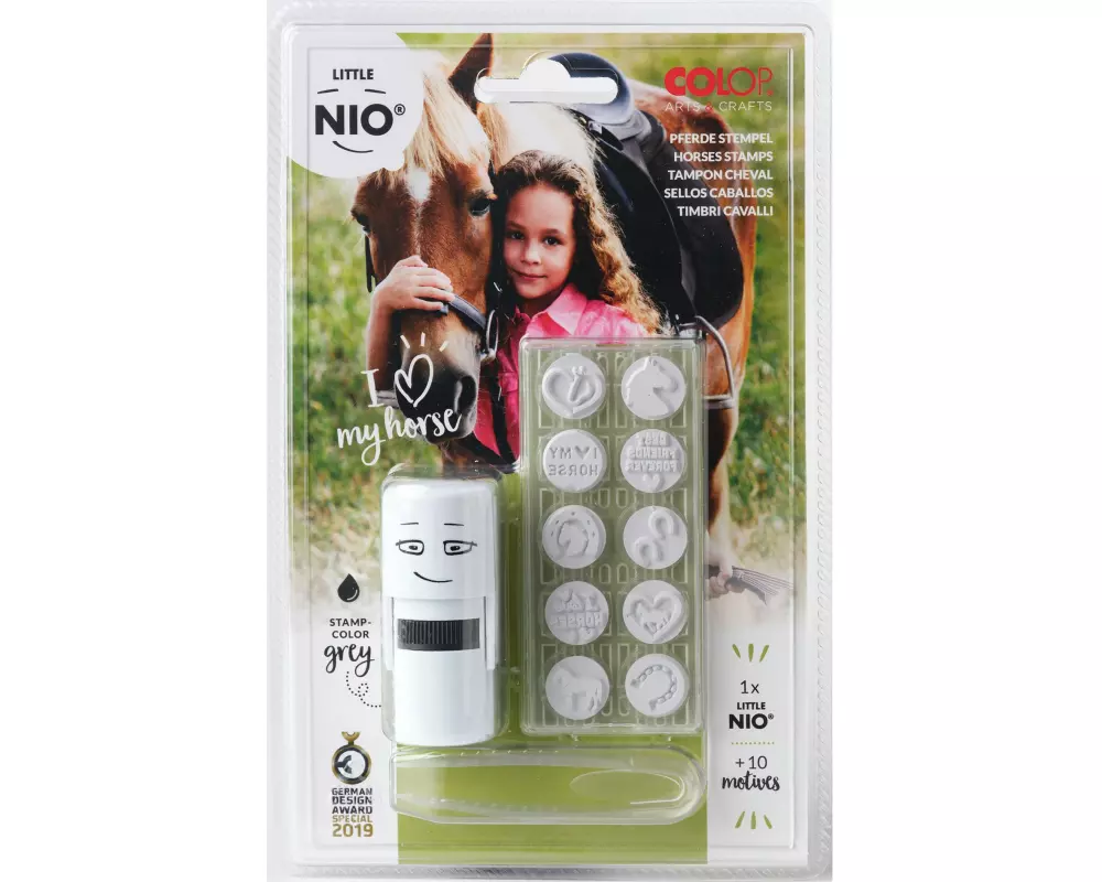 Colop Nio Stempelset Little NIO Set Pferde 10-teilig