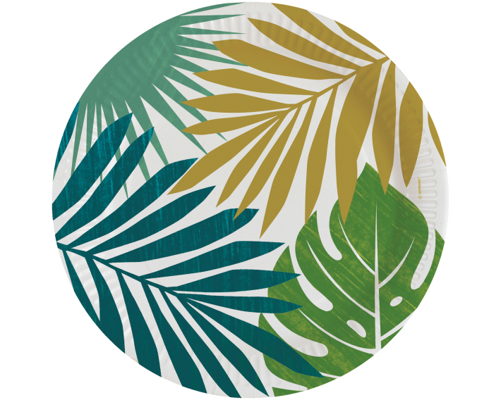 NEUTRAL Teller Key West 23cm 9913800 Rund, Papier 8 Stück