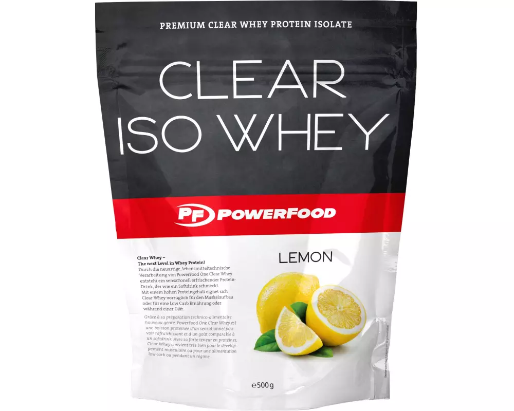 PowerFood One Pulver Clear Iso Whey Zitrone 550 g