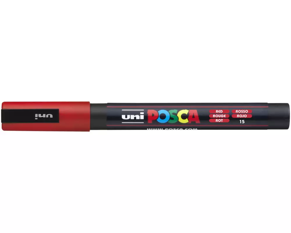 Uni Permanent-Marker POSCA 0.9-1.3 mm Rot