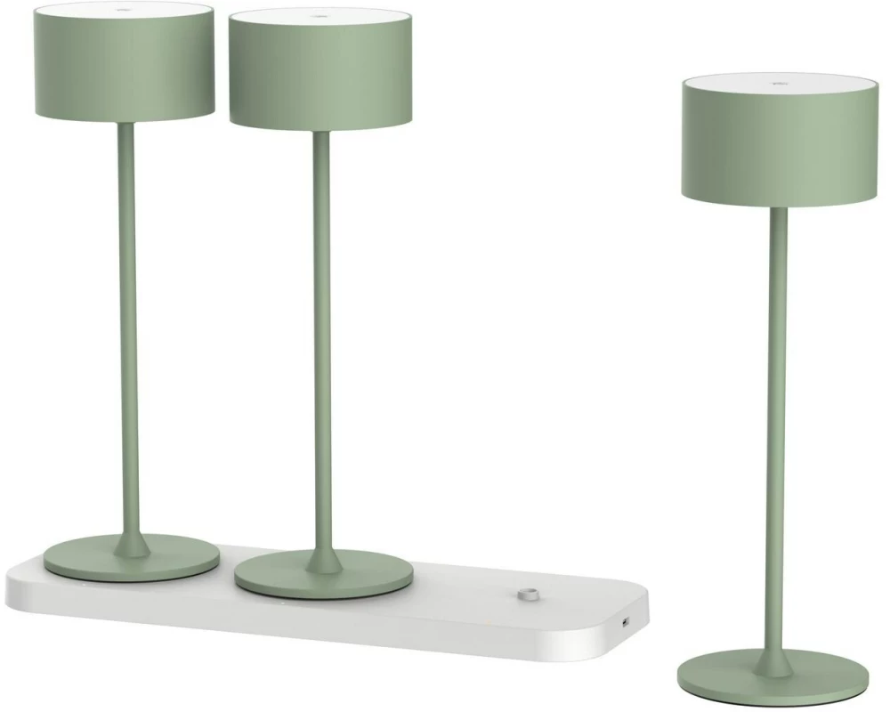 Schönenberger Akku-Tischleuchte Tavolo 3er Set, Grün