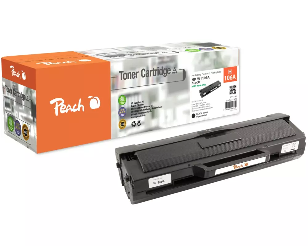 Peach Toner HP No. 106A (W1106A) Black