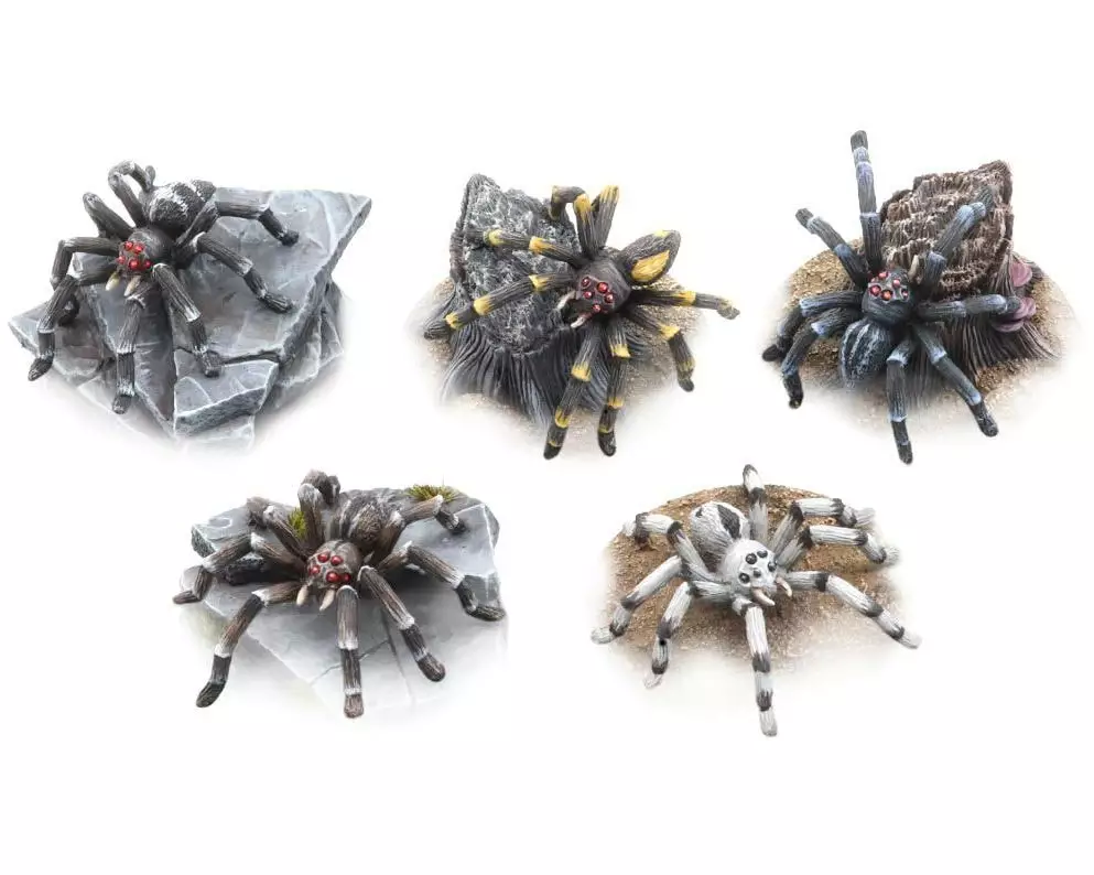 Tabletop Art Miniaturen-Set Riesenspinnen Set 5 Teile