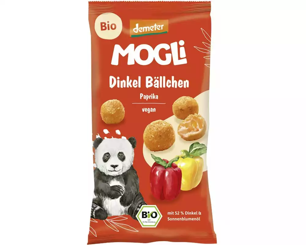 Mogli Knabberspass Dinkelbällchen Paprika 40 g