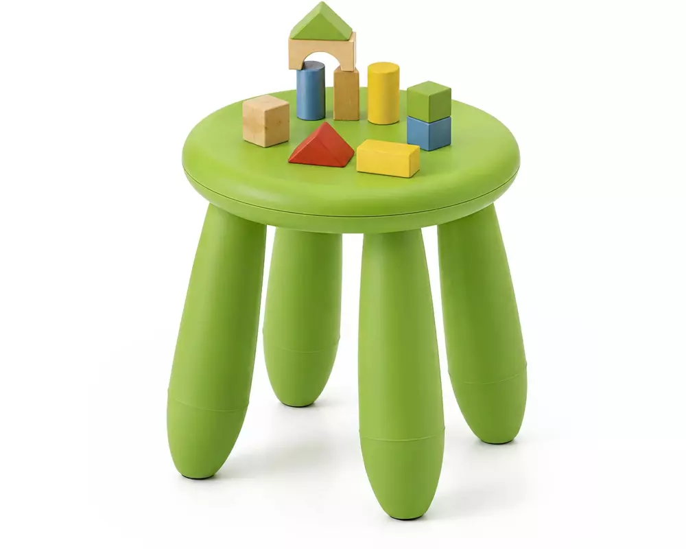 relaxdays Kindersitzhocker Grün