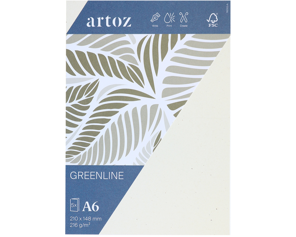 ARTOZ Karten 1001 A6 19232226-242 216g, tortilla 5 Blatt