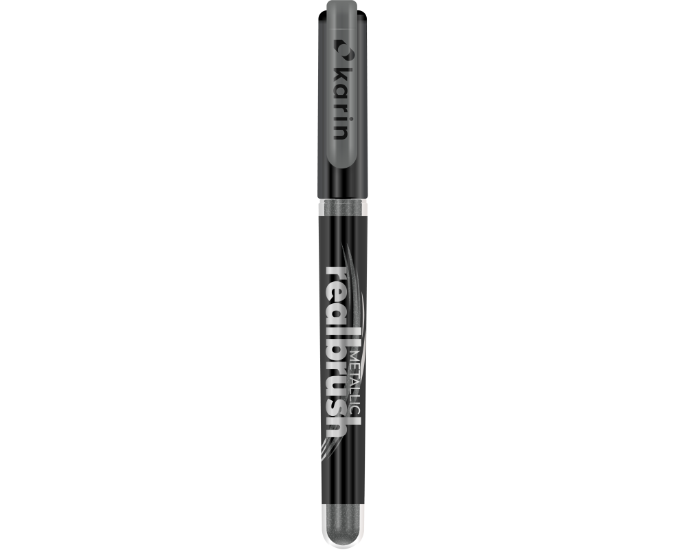 KARIN Real Brush 0.4mm 32Z8580 Metallic, silber