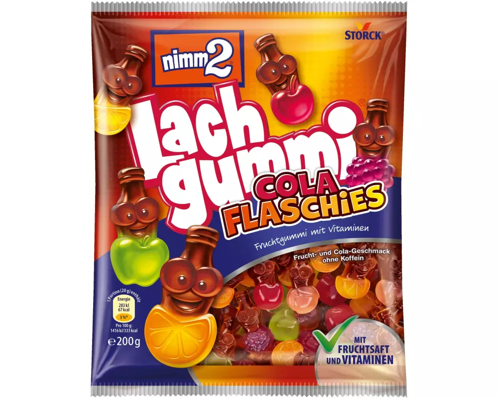 Storck Nimm2 Lachgummi Cola Flaschies 200 g