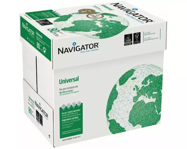 Fischer Papier Kopierpapier Druckerpapier Navigator A4 80 g/m² 1 Palette