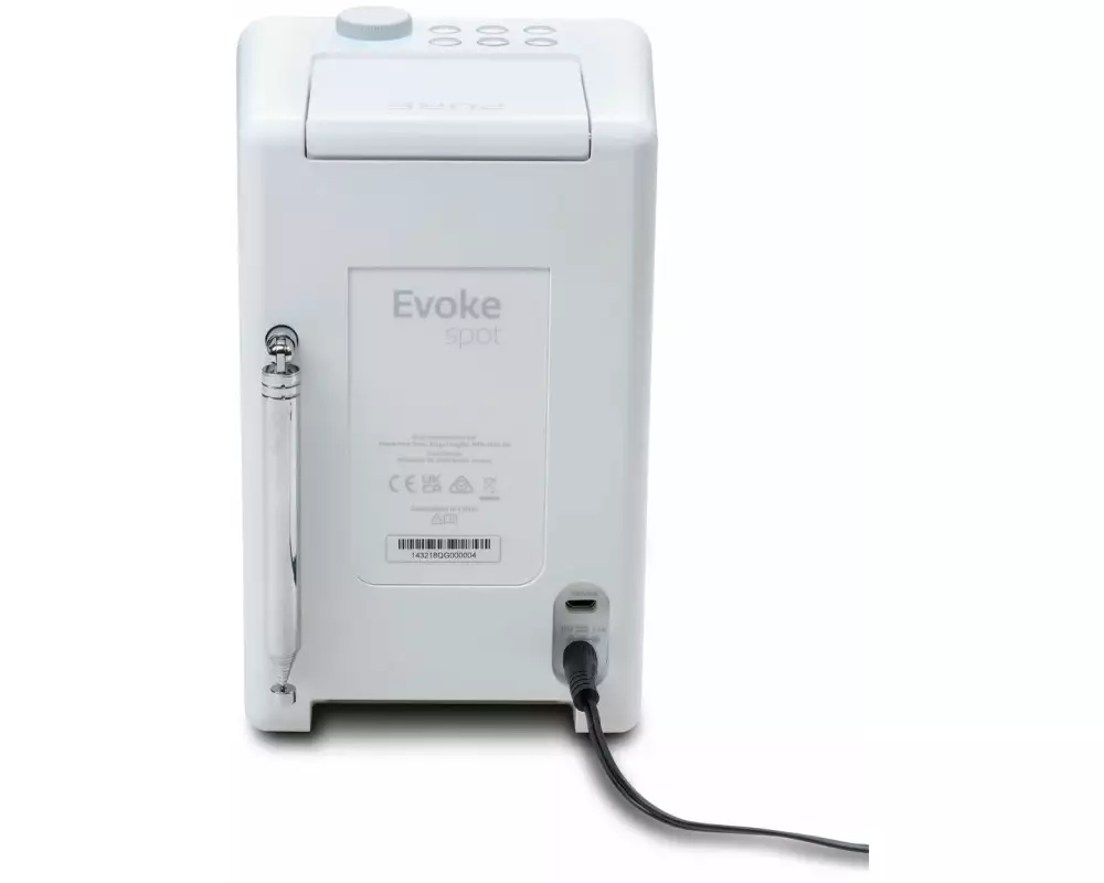 Pure Internet Radio Evoke Spot Cotton White