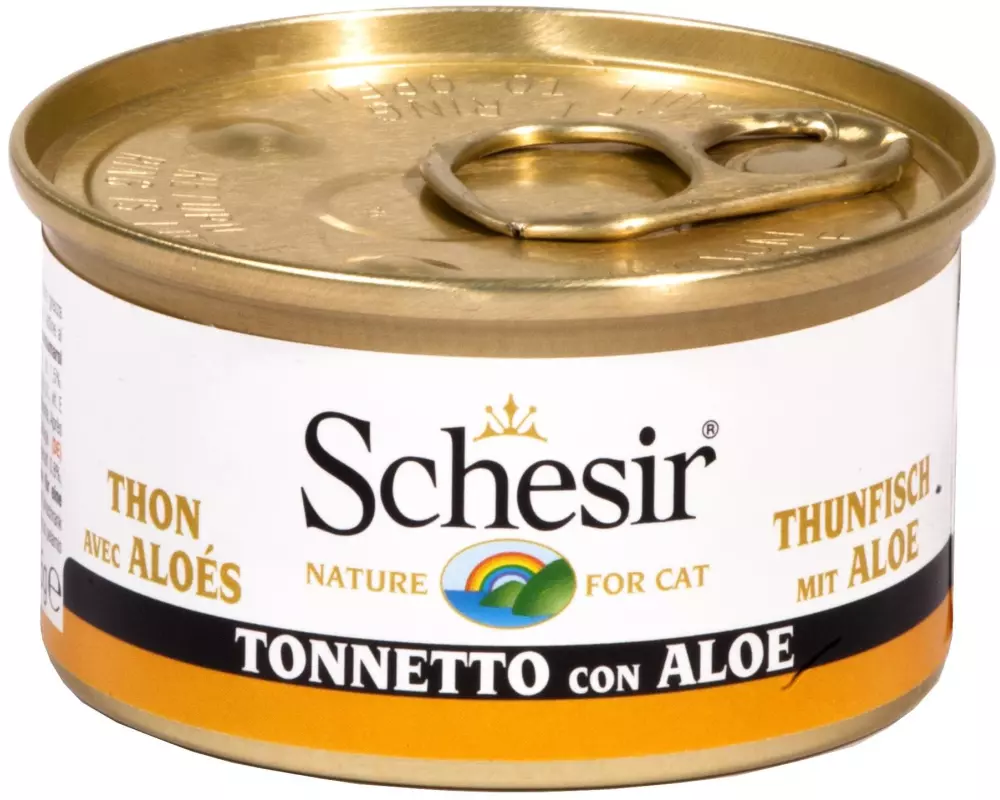 Schesir Nassfutter Thunfisch & Aloe in Gelée, 85 g