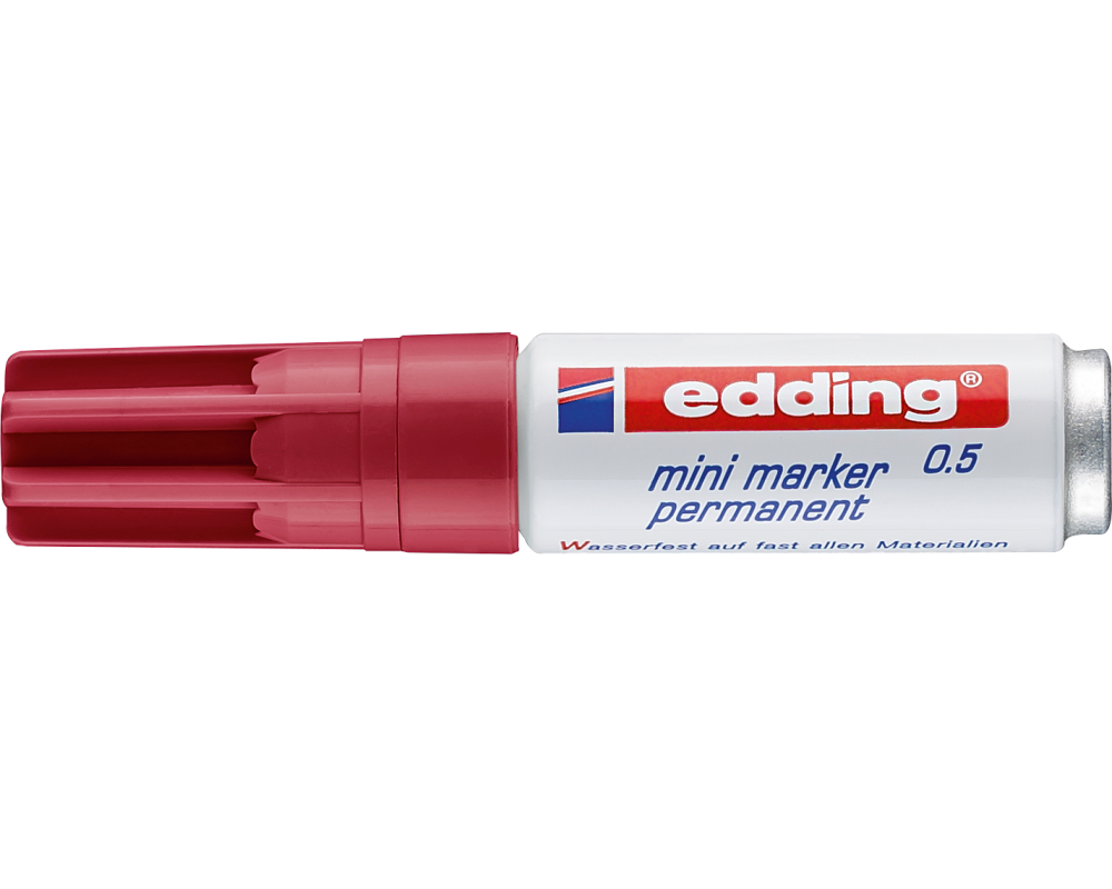 EDDING Mini Marker permanent 1,5-3mm 0-19 karmin