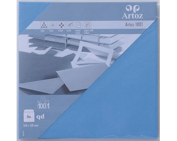 ARTOZ Couverts 1001 160x160mm 107454184 100g, marienblau 5 Stück