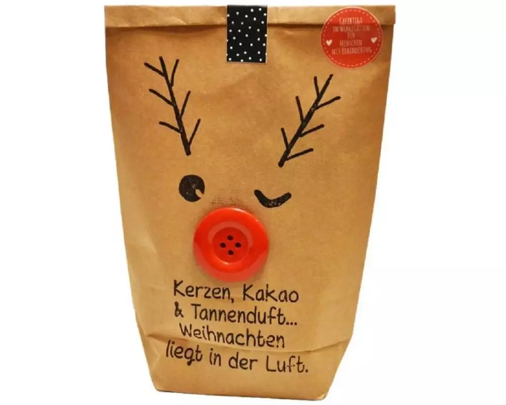 Wunderle Wundertüte Weihnachtselch 14 x 22 cm