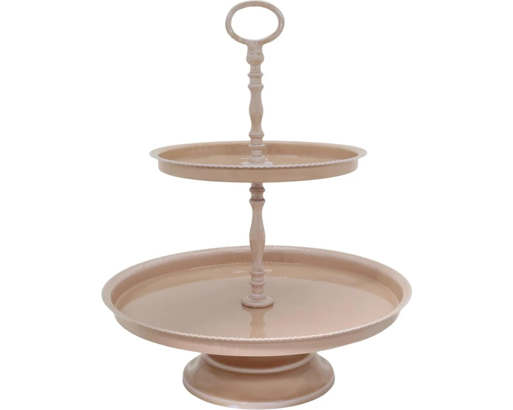 Chic Antique Etagere mit 2 Ablagen 32.5 cm, Rosa