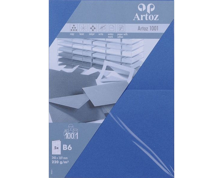 ARTOZ Karten 1001 B6 107362264 220g, royal 5 Blatt
