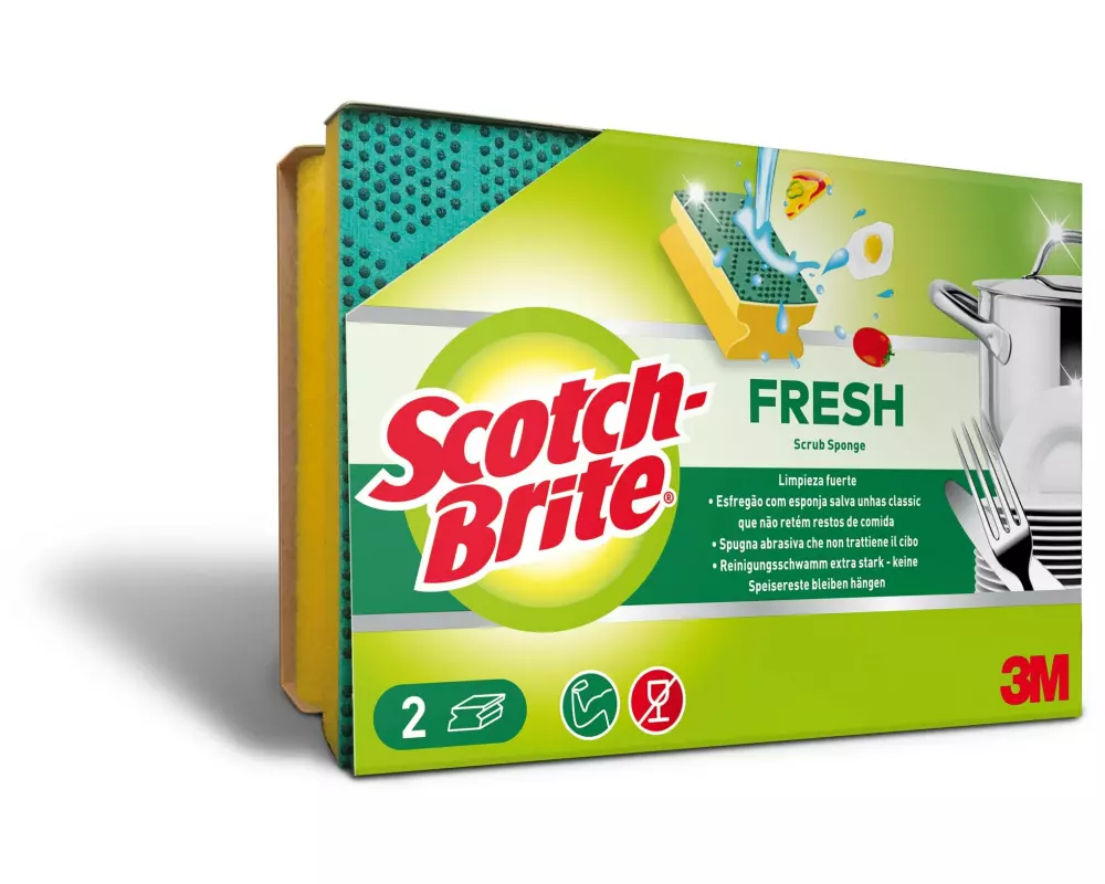 Scotch-Brite Schwamm Scotch-Brite Fesh extra stark 2 Stück