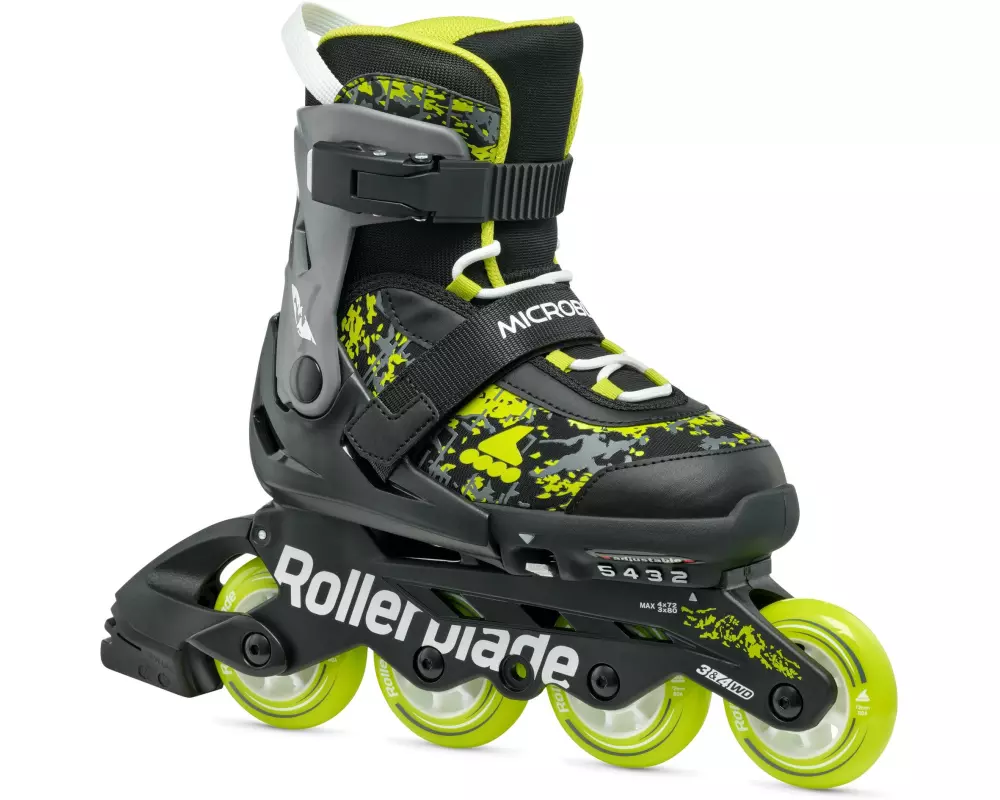 ROLLERBLADE Inline-Skates Microblade SL Schwarz/Lime, 33-36.5