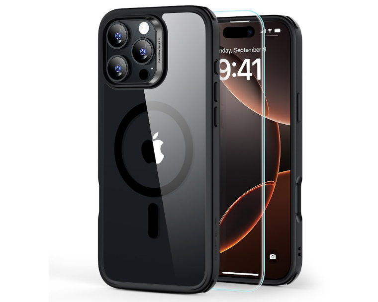 ESR Classic Hybrid Case MagSafe 1A79603 +Glass iPhone16Pro Clear Bl.