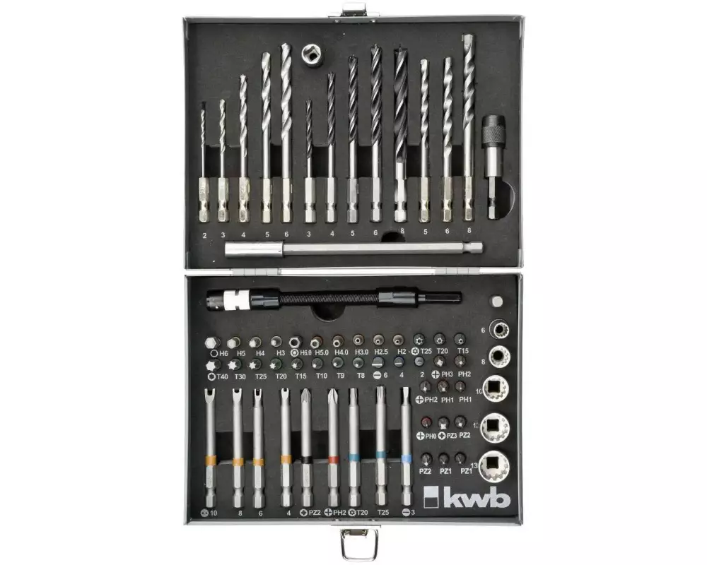 kwb Bohr- und Bitset Power Box 67-teilig