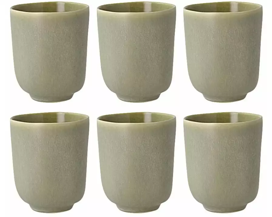 Villa Collection Kaffeebecher Shoku 330 ml, 6 Stück, Grün