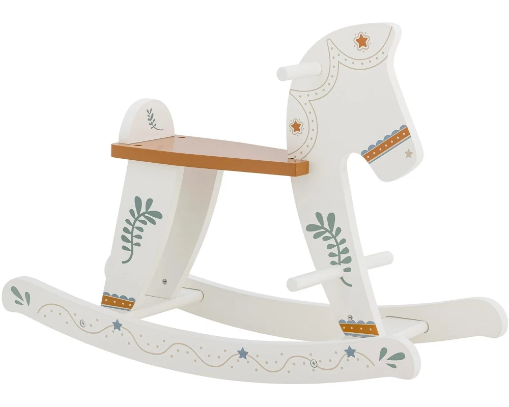 Bloomingville Schaukelpferd Ruddy Weiss, MDF