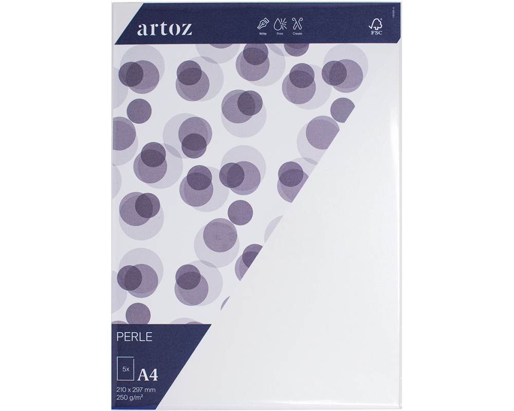 ARTOZ Karten 1001 A4 11869614-211 250g, weiss 5 Blatt