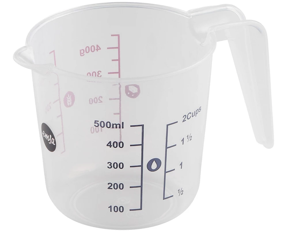 Emsa Messbecher Prep & Bake 5 dl, Transparent