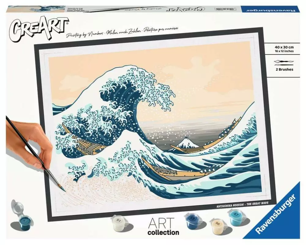 Ravensburger Malen nach Zahlen CreArt: The Great Wave (Hokusai)