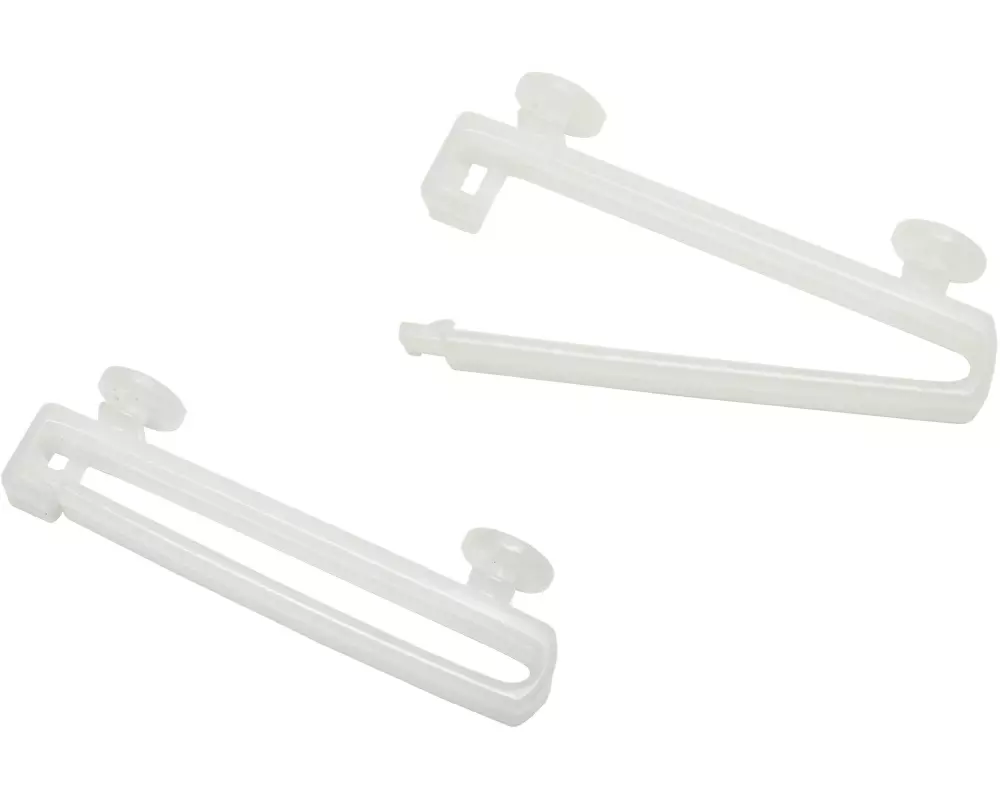 Gardinia Schlaufengleiter Weiss, 5 cm, 10 Stück