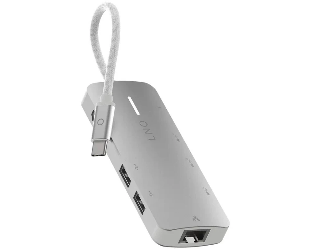 LINQ by ELEMENTS Dockingstation 8in1 8K PRO USB-C Multiport Hub 140W