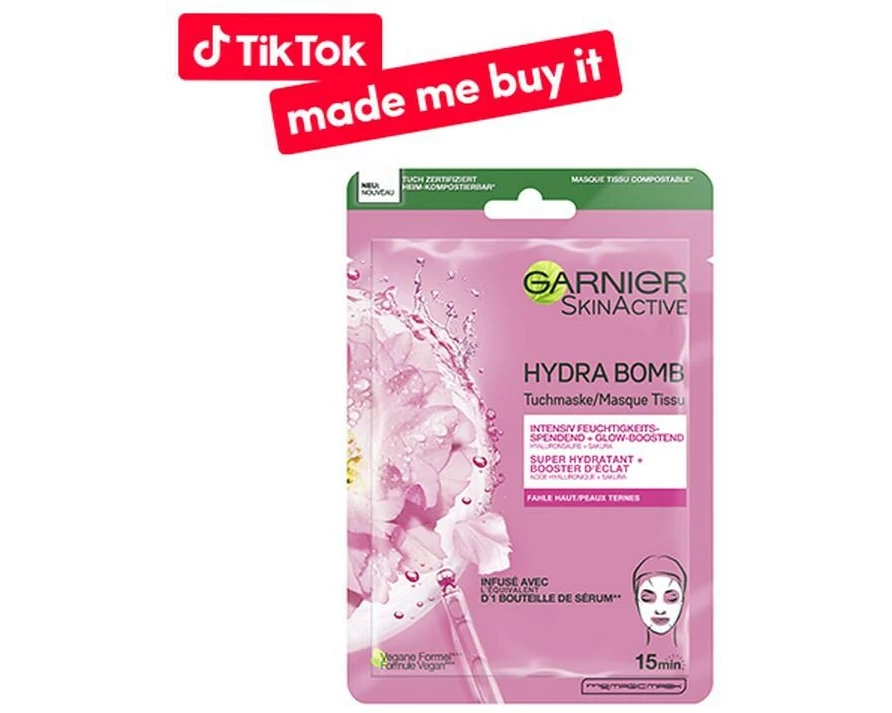 Garnier Gesichtsmaske Hydra Bomb Sakura 1 Stück