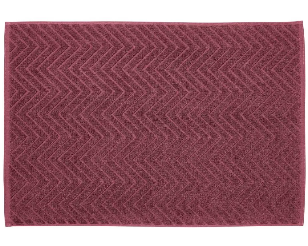 diaqua® Frottiervorleger Chevron 50 x 70 cm, Merlot