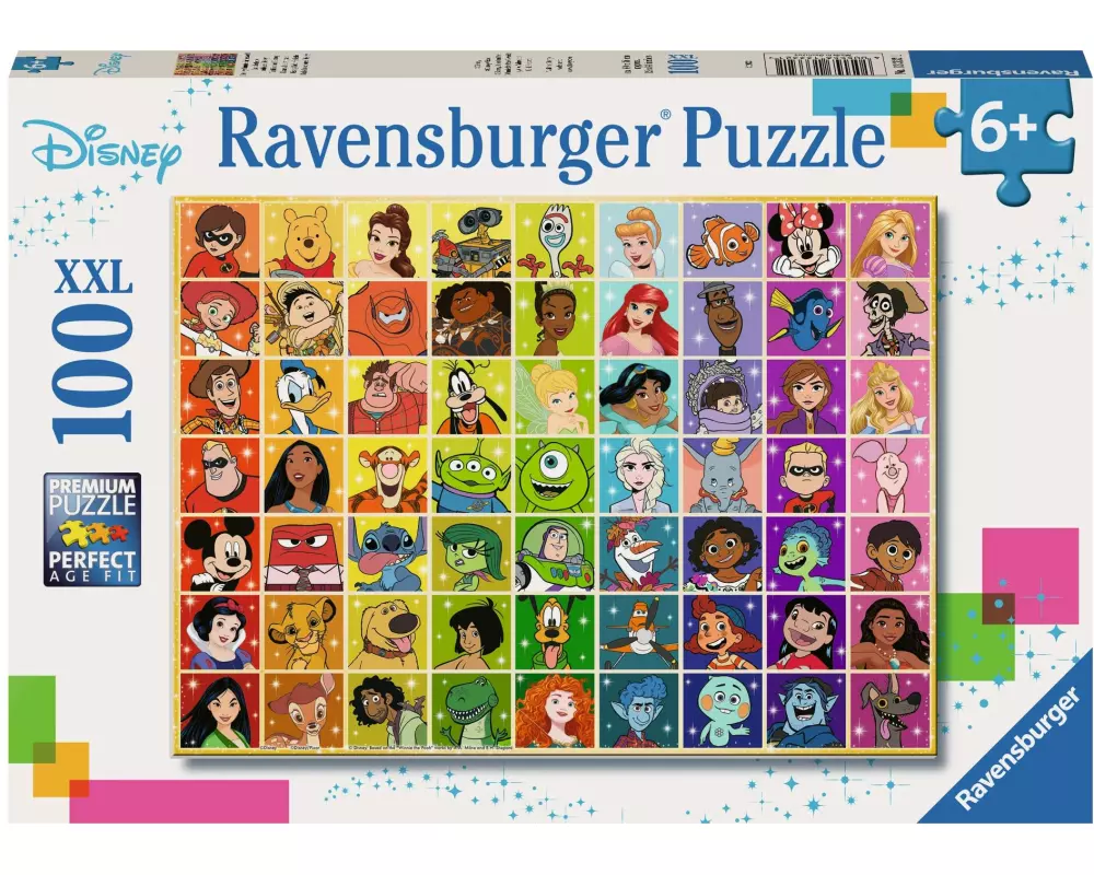 Ravensburger Kinderpuzzle Disney Collage Puzzle 100 XXL Teile