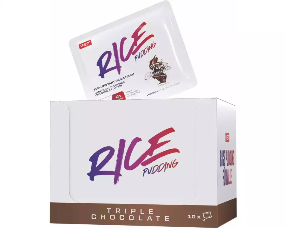 VAST Instant Rice Pudding Box 10x 36.1g Triple Chocolate