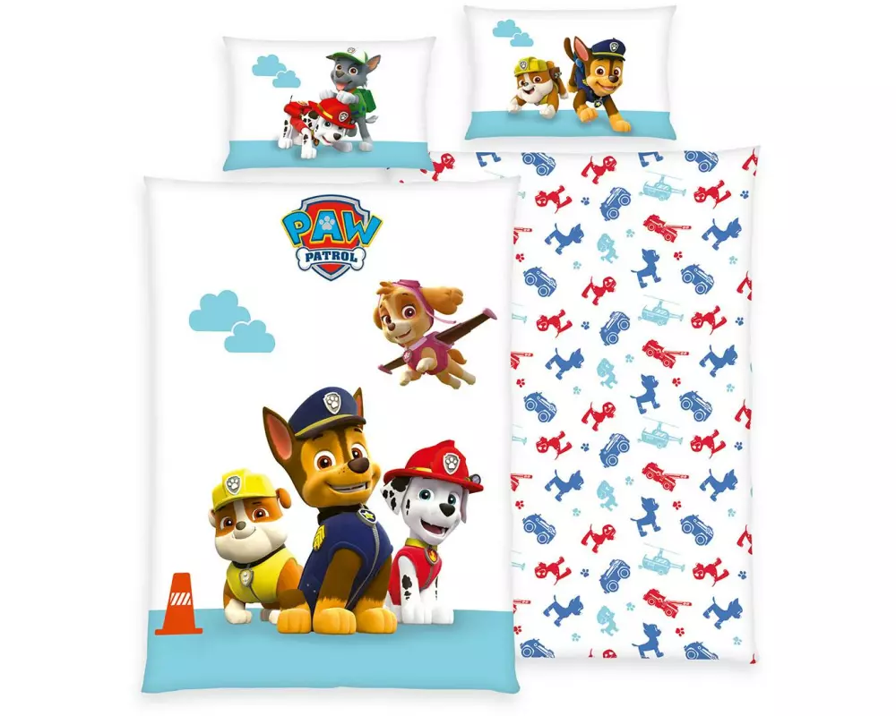 Herding Kinder Bettwäschegarnitur Paw Patrol, 40/60+100/135 cm