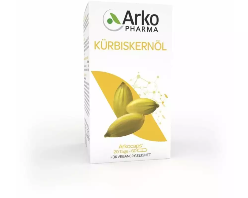 Arkopharma Arkocaps Kürbiskernöl Kapseln 60 Stück